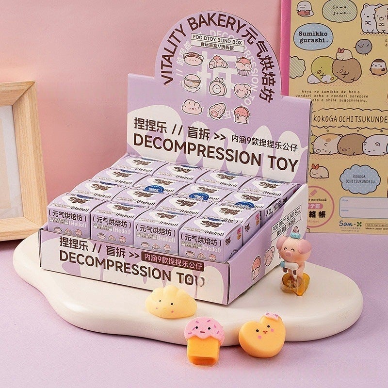 Decompression Baking Blind Box Blind Bag Dumplings Pinch Music Children Vent Gift Soft Rubber Small Toy - Image 2